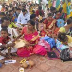 ಚಳ್ಳಕೆರೆ: ಹೊಂಗಿರಣ ಇಂಟರ್ನ್ಯಾಷನಲ್ ಶಾಲೆಯಲ್ಲಿ ಅಕ್ಷರಾಭ್ಯಾಸ ಕಾರ್ಯಕ್ರಮ ಸಂಭ್ರಮ